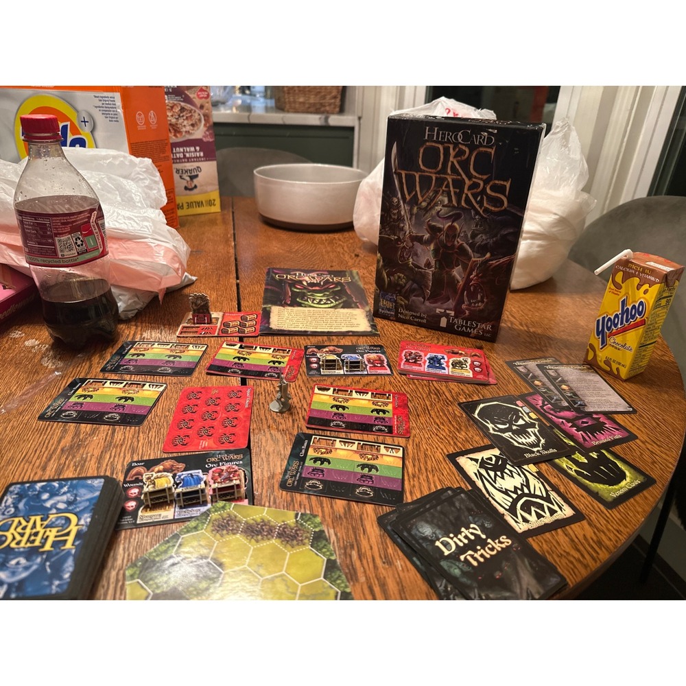 HeroCard Orc Wars Board Game TableStar Games Fantasy Combat Nico Carroll 2007